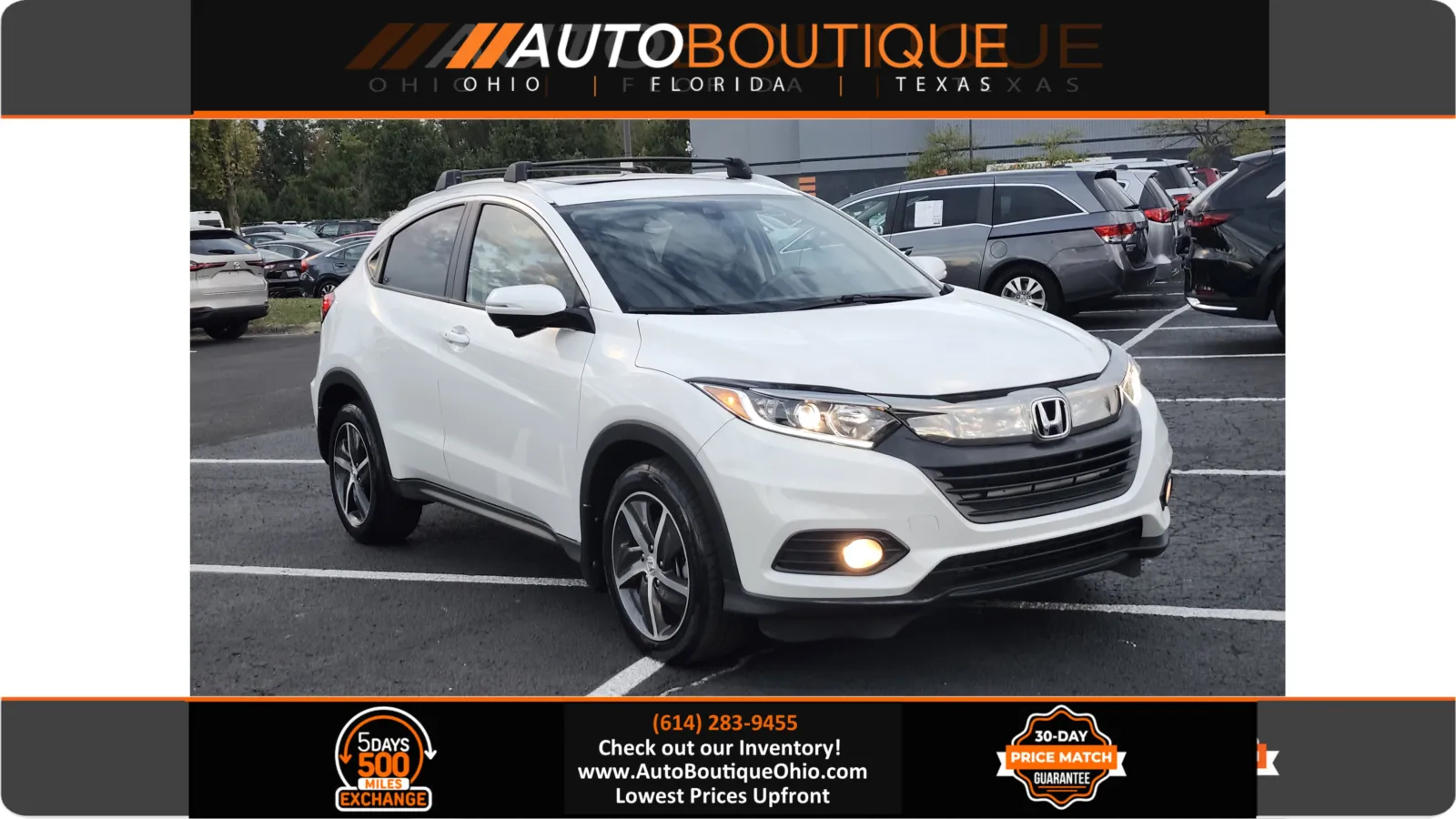 White 2021 Honda HR-V EX-L for sale in Columbus, OH