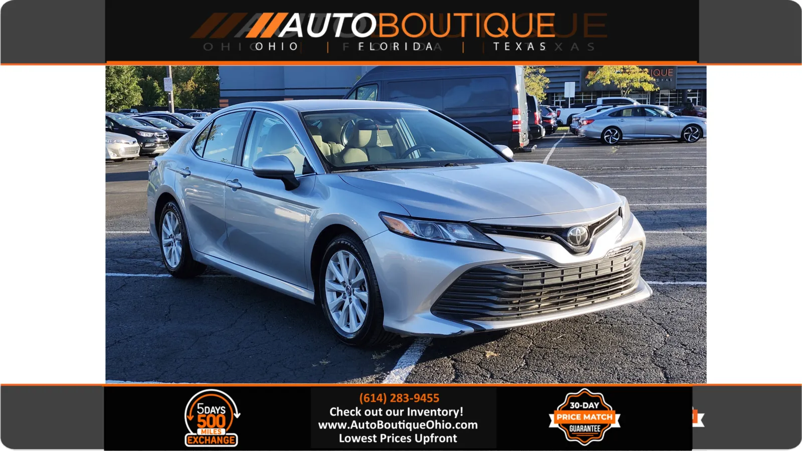 Silver 2019 Toyota Camry LE for sale in Columbus, OH