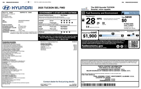 More photos of 2025 Hyundai Tucson SEL at Auto Boutique Ohio, OH