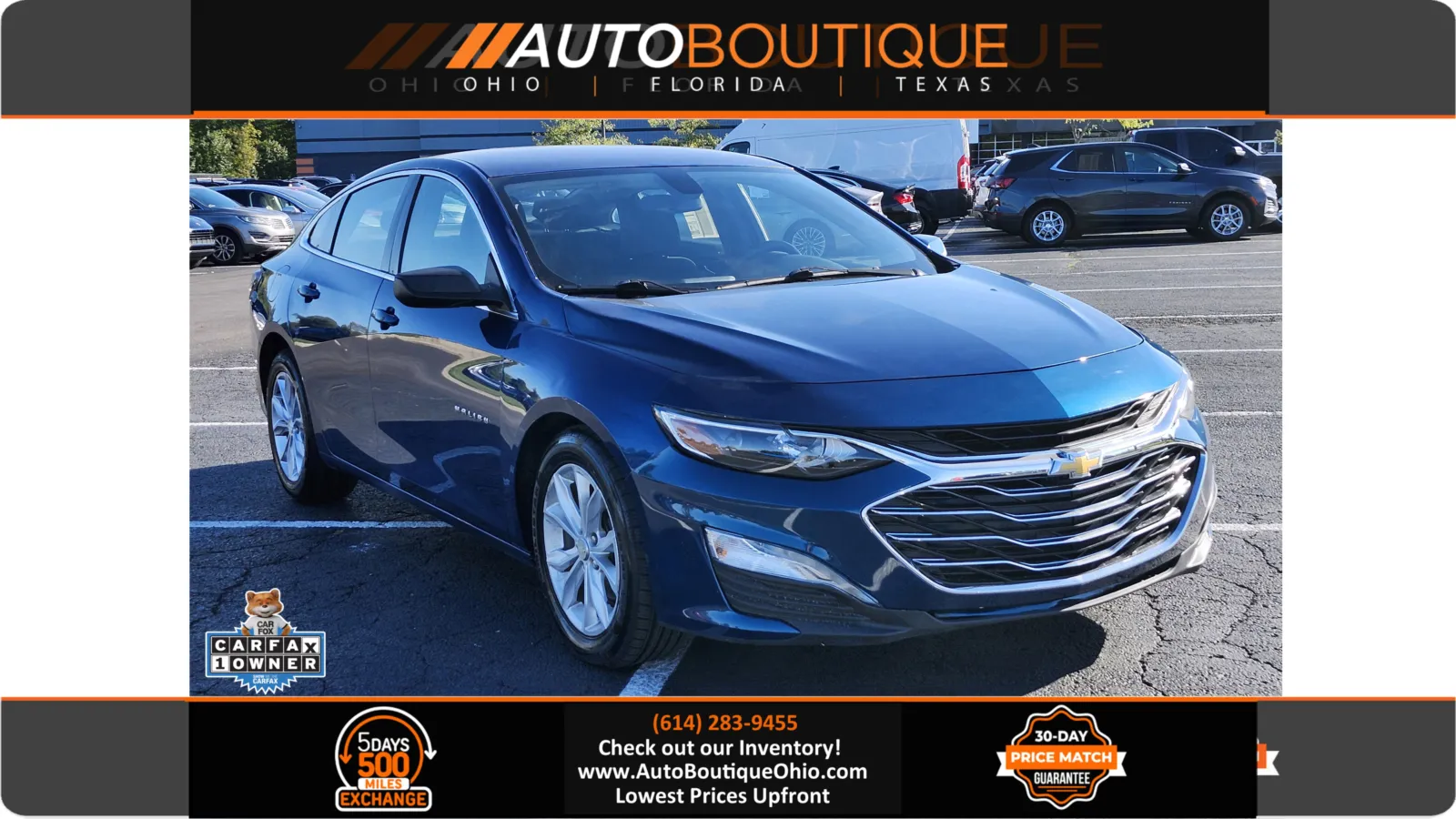 Blue 2019 Chevrolet Malibu LT for sale in Columbus, OH