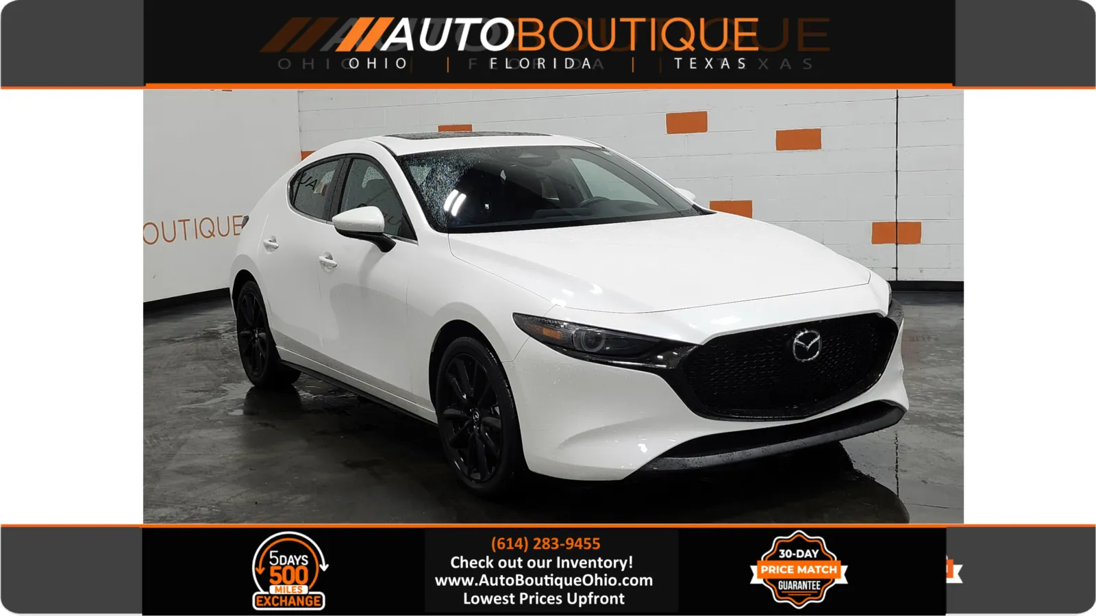 White 2025 Mazda Mazda3 Hatchback 2.5 S Premium for sale in Columbus, OH