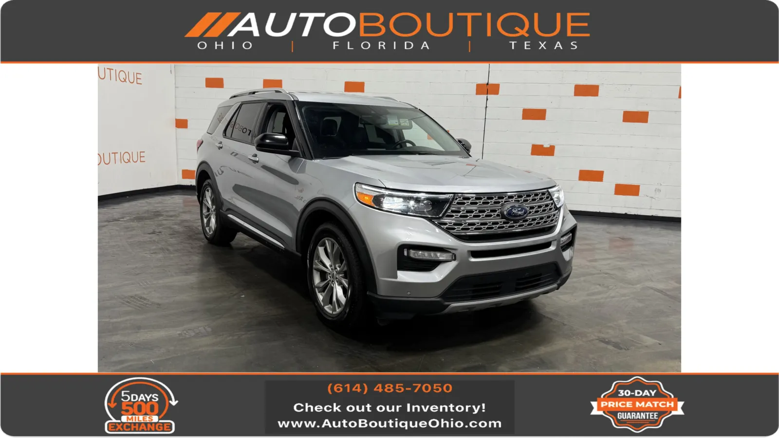 Silver 2024 Ford Explorer Limited for sale in Columbus, OH