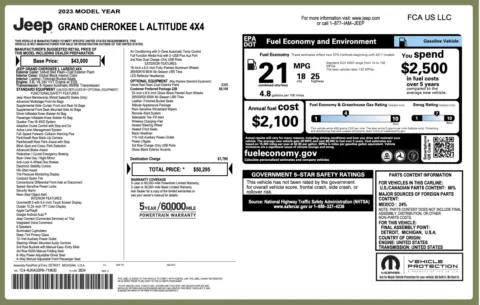 Photos of 2023 Jeep Grand Cherokee L Altitude for sale in Columbus, OH at Auto Boutique Ohio