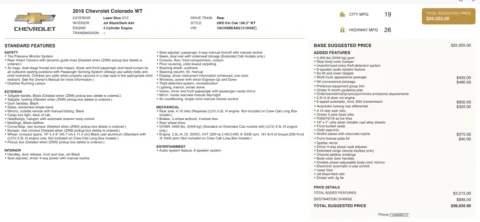 Photos of 2016 Chevrolet Colorado 2WD WT for sale in Columbus, OH at Auto Boutique Ohio