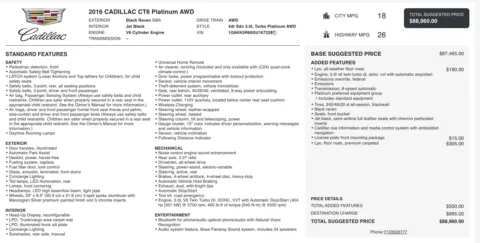 More photos of 2016 Cadillac CT6 Platinum AWD at Auto Boutique Ohio, OH