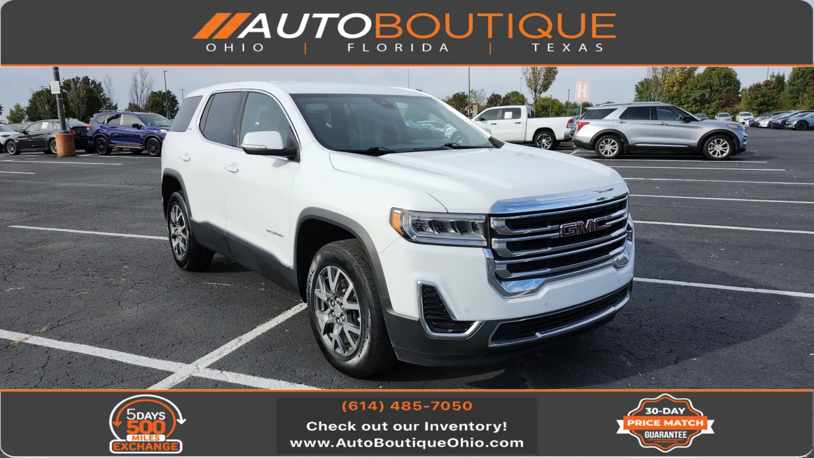 White 2022 GMC Acadia SLE for sale in Columbus, OH