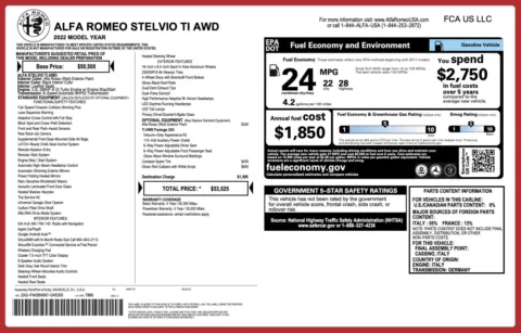 Photos of 2022 Alfa Romeo Stelvio Ti for sale in Columbus, OH at Auto Boutique Ohio