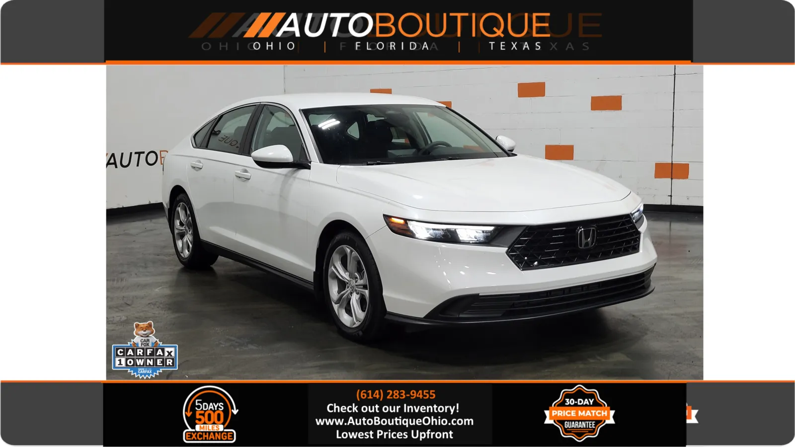 White 2023 Honda Accord Sedan LX for sale in Columbus, OH