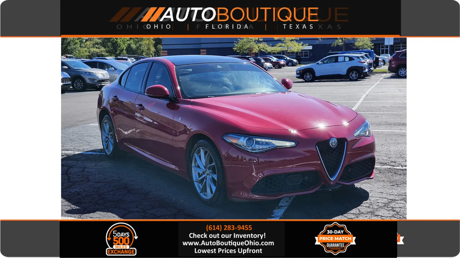Red 2022 Alfa Romeo Giulia Ti for sale in Columbus, OH