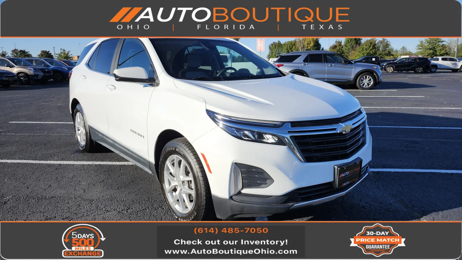 White 2022 Chevrolet Equinox LT for sale in Columbus, OH