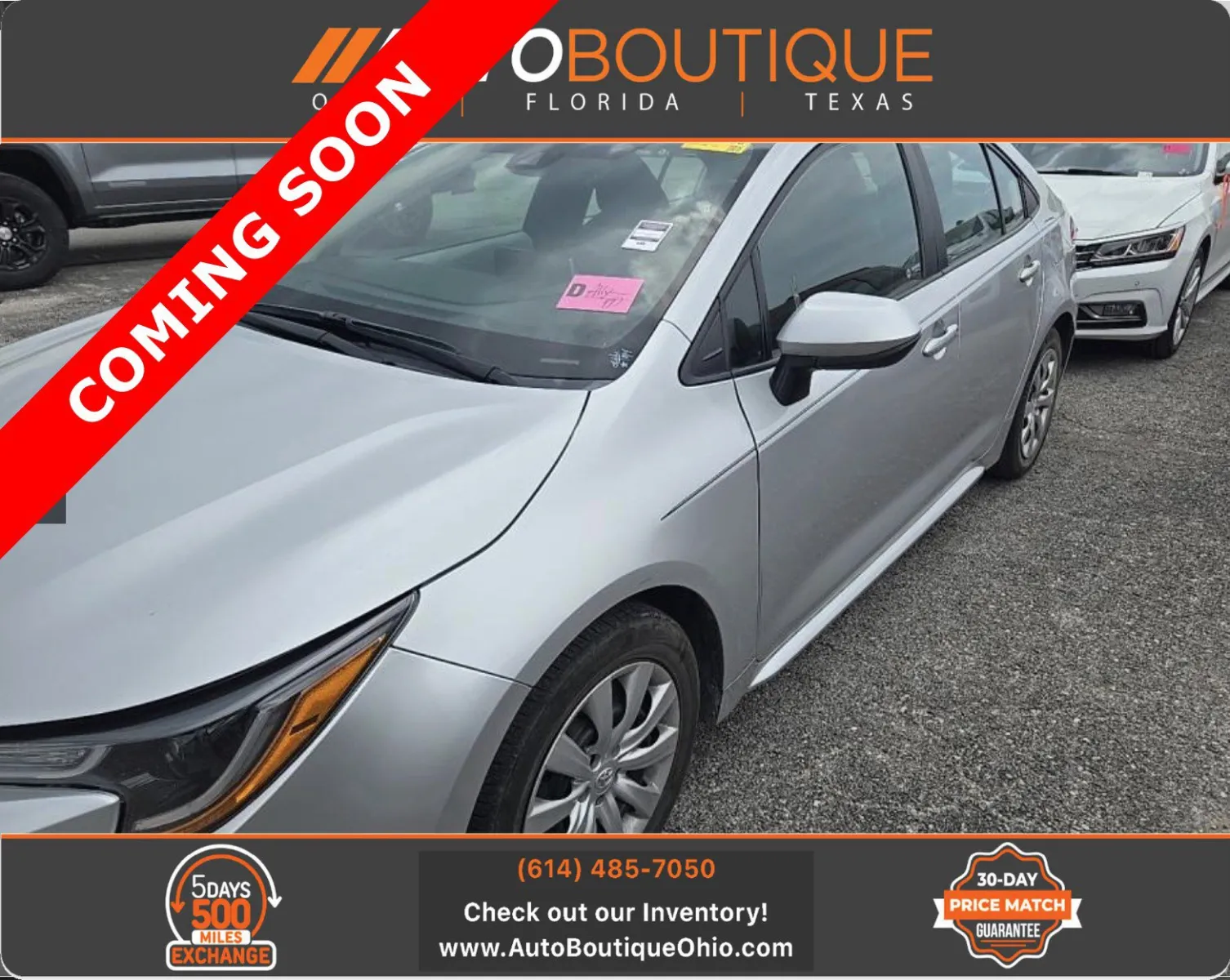 Silver 2021 Toyota Corolla LE for sale in Columbus, OH