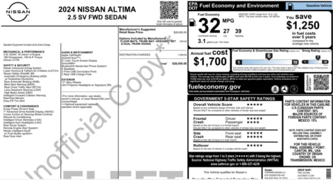 Photos of 2024 Nissan Altima 2.5 SV for sale in Columbus, OH at Auto Boutique Ohio