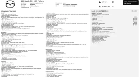 Photos of 2022 Mazda CX-5 2.5 S Preferred Package for sale in Columbus, OH at Auto Boutique Ohio