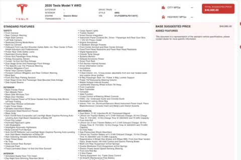 Photos of 2020 Tesla Model Y Performance for sale in Columbus, OH at Auto Boutique Ohio