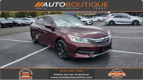 Red 2017 Honda Accord Sedan LX for sale in Columbus, OH