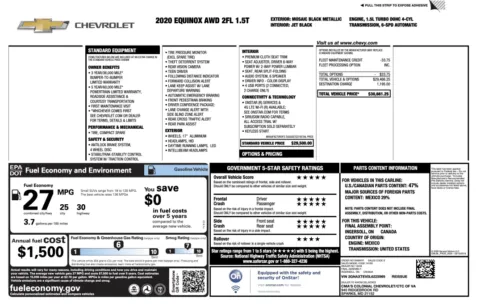 Photos of 2020 Chevrolet Equinox LT for sale in Columbus, OH at Auto Boutique Ohio