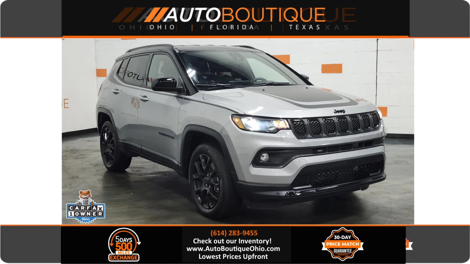 Silver 2023 Jeep Compass Altitude for sale in Columbus, OH