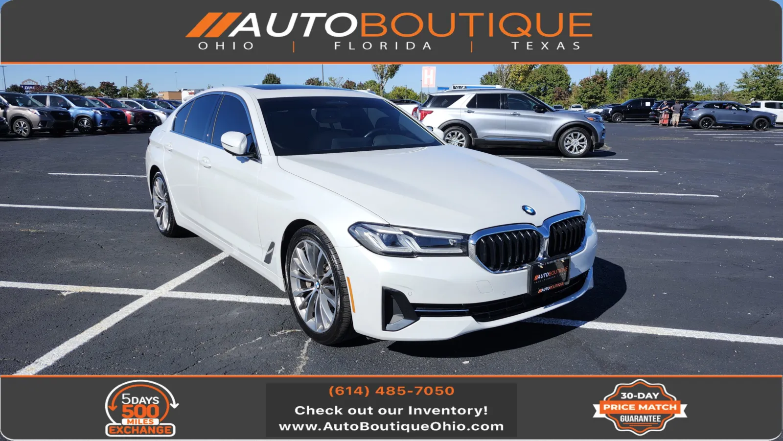 White 2021 BMW 5 Series 530i for sale in Columbus, OH