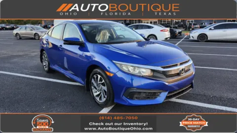 White 2016 Honda Civic Sedan EX for sale in Columbus, OH