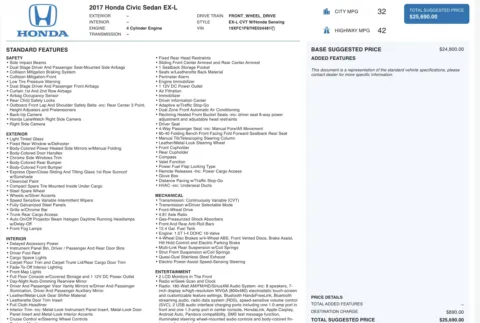 More photos of 2017 Honda Civic Sedan EX-L at Auto Boutique Ohio, OH