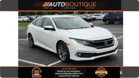 White 2019 Honda Civic Sedan EX for sale in Columbus, OH
