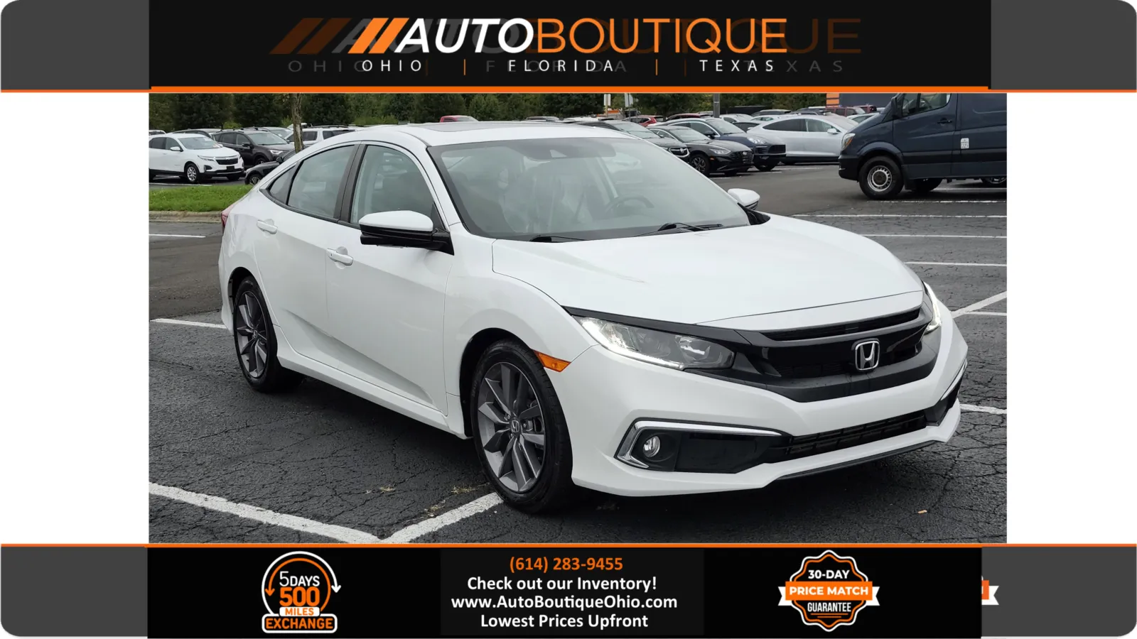 2019 Honda Civic Sedan EX for sale in Columbus, OH