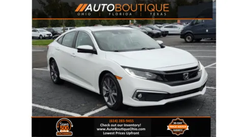 White 2019 Honda Civic Sedan EX for sale in Columbus, OH