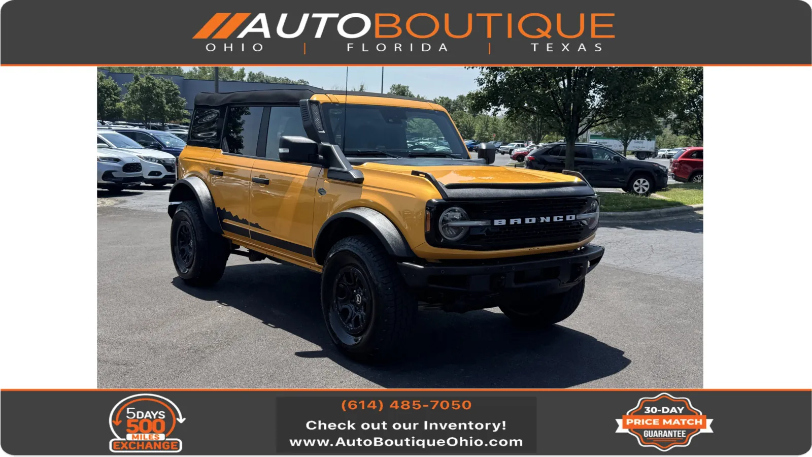 Black 2022 Ford Bronco Wildtrak for sale in Columbus, OH