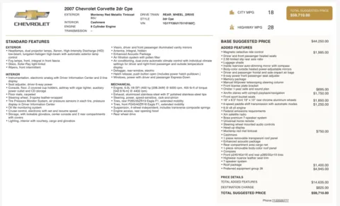 More photos of 2007 Chevrolet Corvette at Auto Boutique Ohio, OH