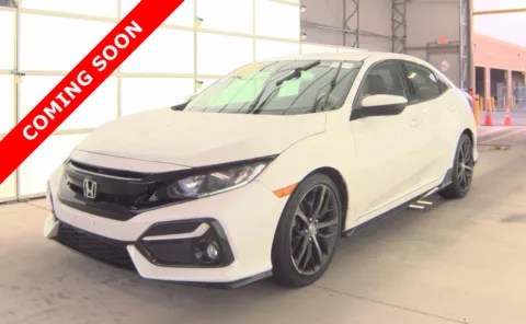 White 2021 Honda Civic Hatchback Sport for sale in Columbus, OH