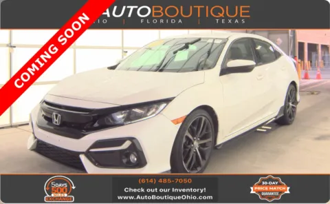 White 2021 Honda Civic Hatchback Sport for sale in Columbus, OH