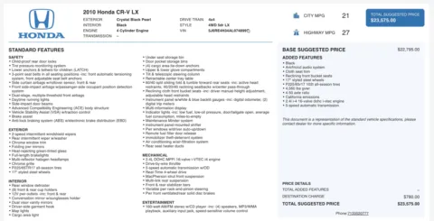 More photos of 2010 Honda CR-V LX at Auto Boutique Ohio, OH