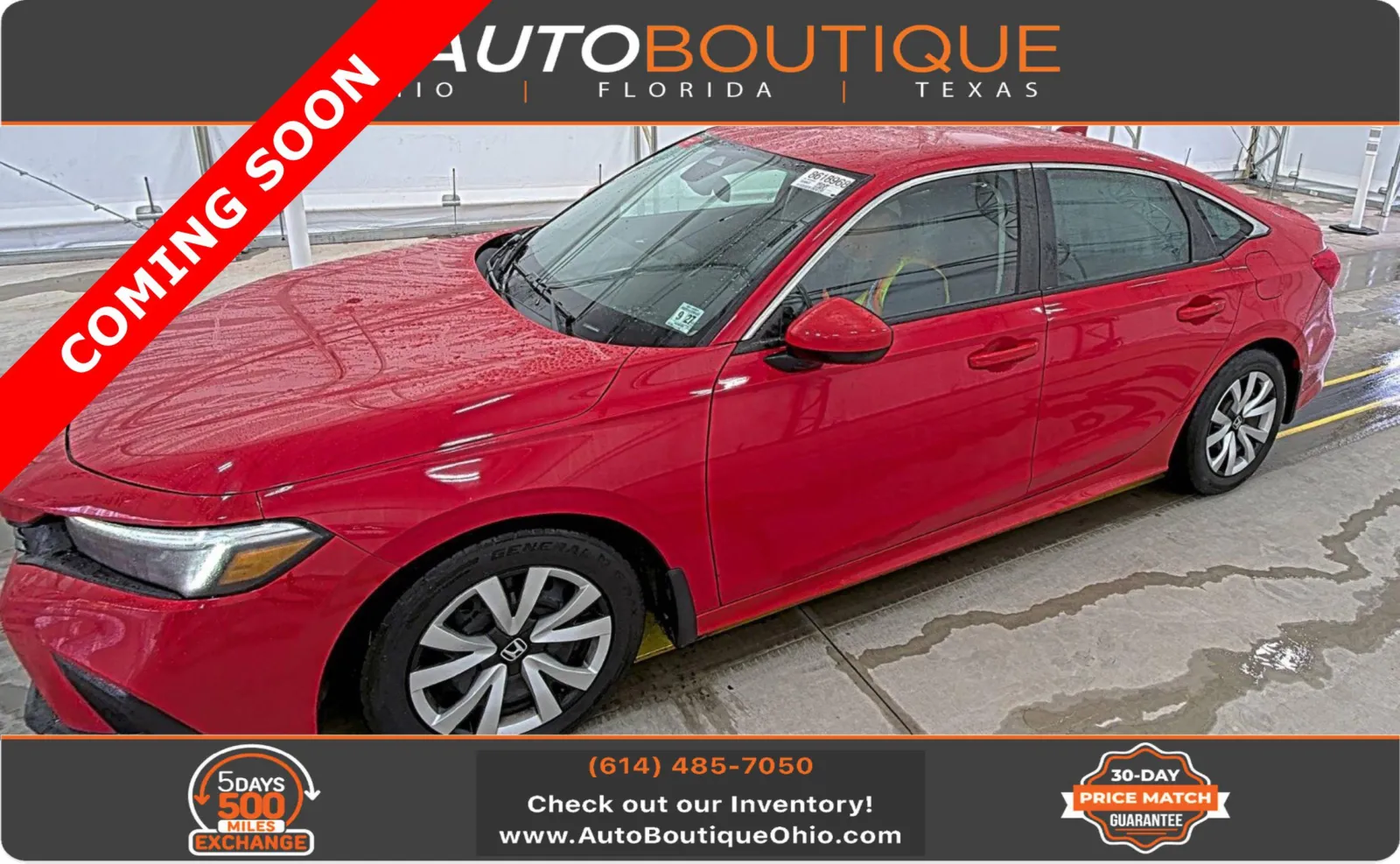 Red 2022 Honda Civic Sedan LX for sale in Columbus, OH