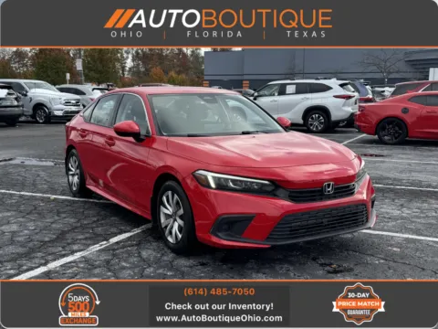Red 2022 Honda Civic Sedan LX for sale in Columbus, OH