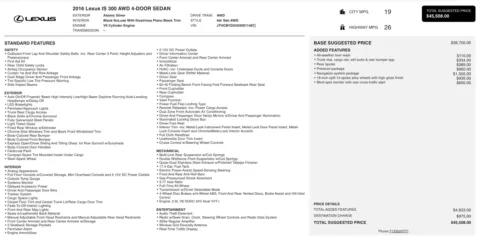 More photos of 2016 Lexus IS 300 at Auto Boutique Ohio, OH