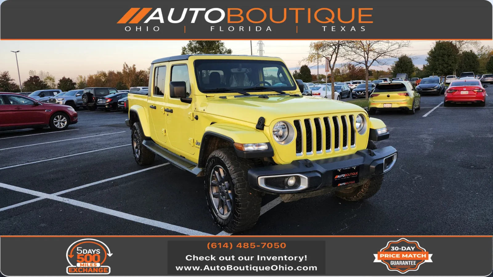 Yellow 2023 Jeep Gladiator Overland for sale in Columbus, OH