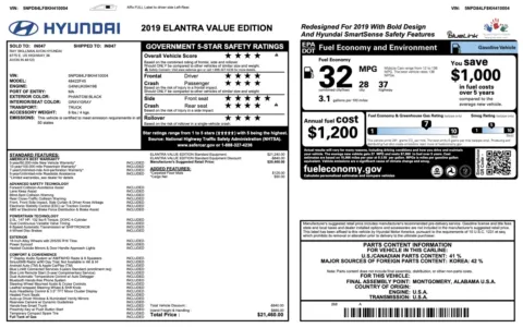 Photos of 2019 Hyundai Elantra Value Edition for sale in Columbus, OH at Auto Boutique Ohio