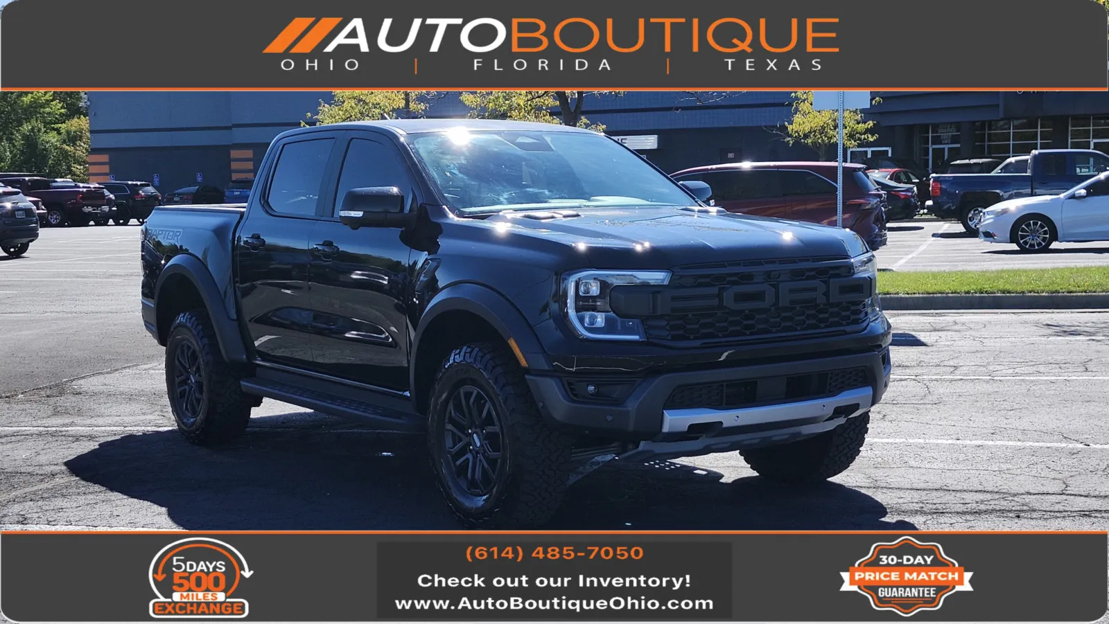 Black 2024 Ford Ranger Raptor for sale in Columbus, OH