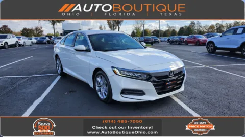 White 2018 Honda Accord Sedan LX 1.5T for sale in Columbus, OH