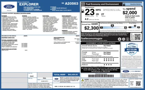 Photos of 2025 Ford Explorer Active for sale in Columbus, OH at Auto Boutique Ohio