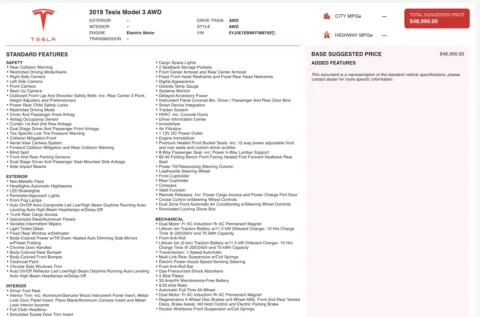 Photos of 2019 Tesla Model 3 Long Range for sale in Columbus, OH at Auto Boutique Ohio