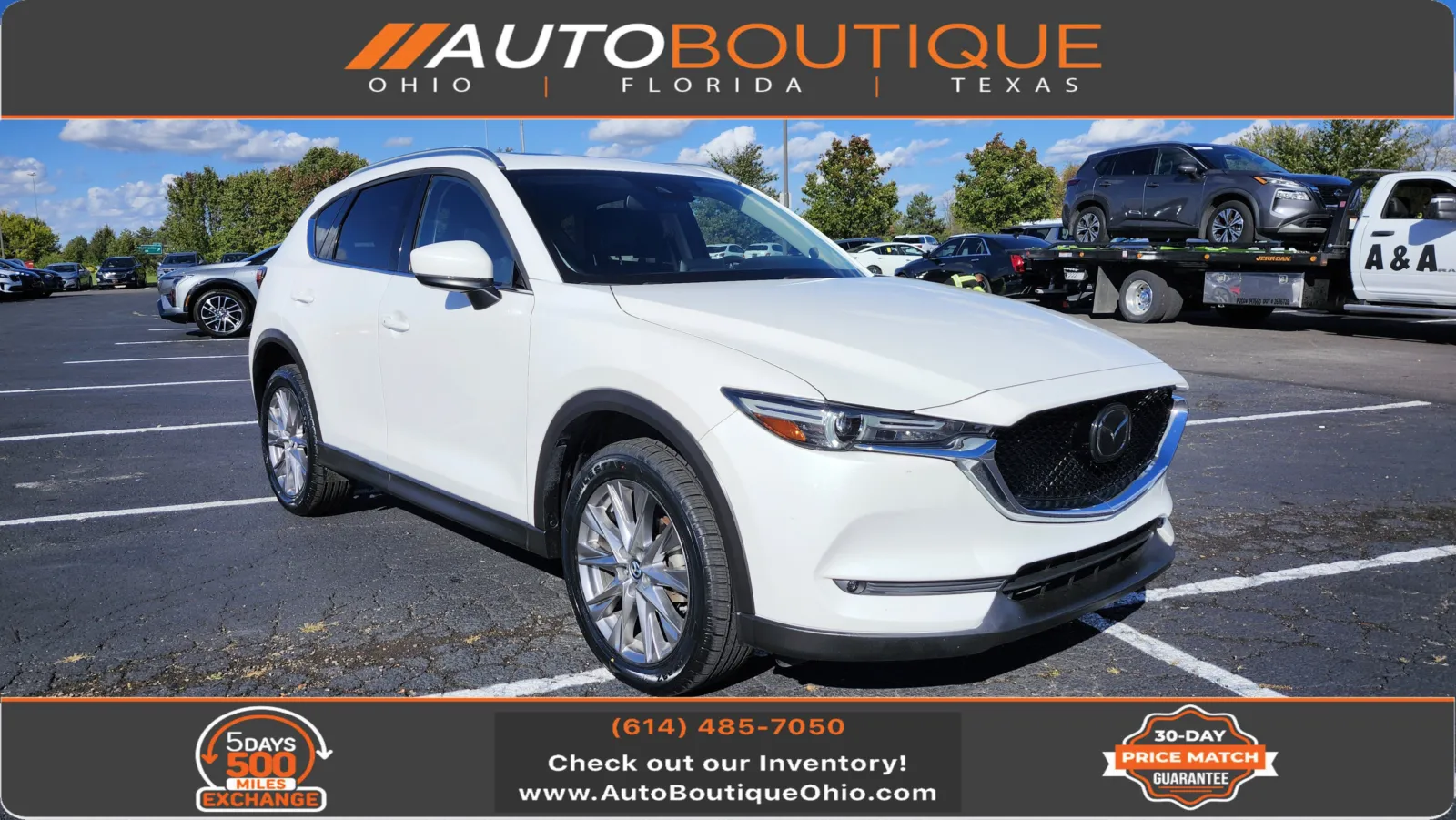 White 2020 Mazda CX-5 Grand Touring for sale in Columbus, OH