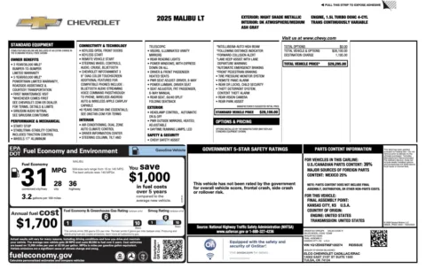 More photos of 2025 Chevrolet Malibu LT at Auto Boutique Ohio, OH