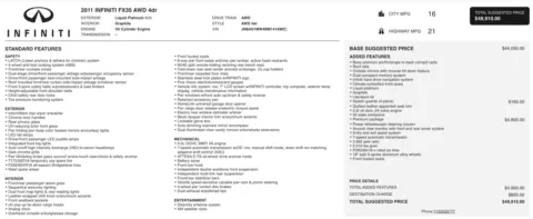 More photos of 2011 INFINITI FX35 at Auto Boutique Ohio, OH