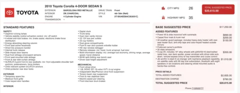 More photos of 2010 Toyota Corolla S at Auto Boutique Ohio, OH