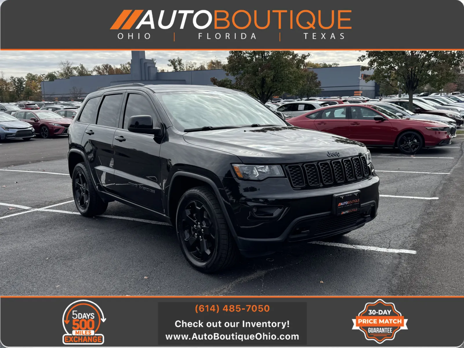 Black 2019 Jeep Grand Cherokee Upland for sale in Columbus, OH