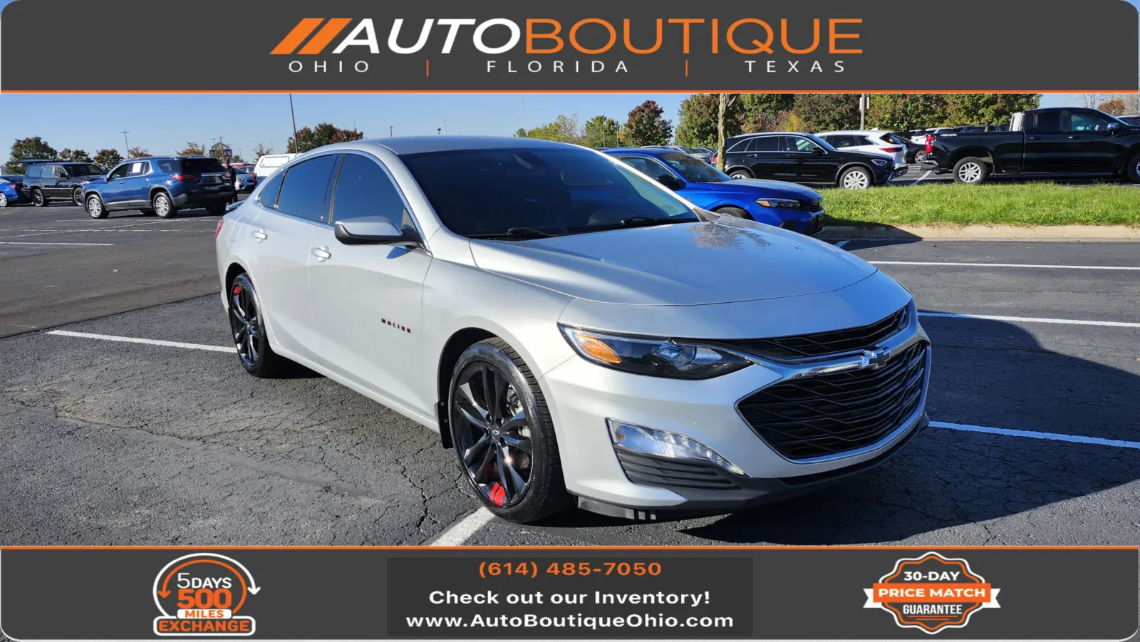 Silver 2020 Chevrolet Malibu LT for sale in Columbus, OH