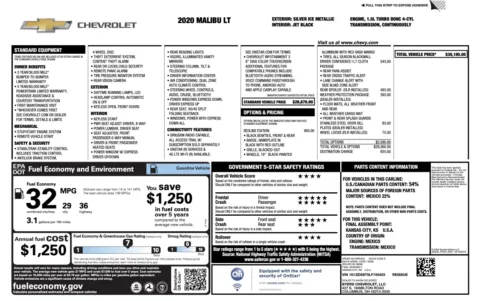 More photos of 2020 Chevrolet Malibu LT at Auto Boutique Ohio, OH