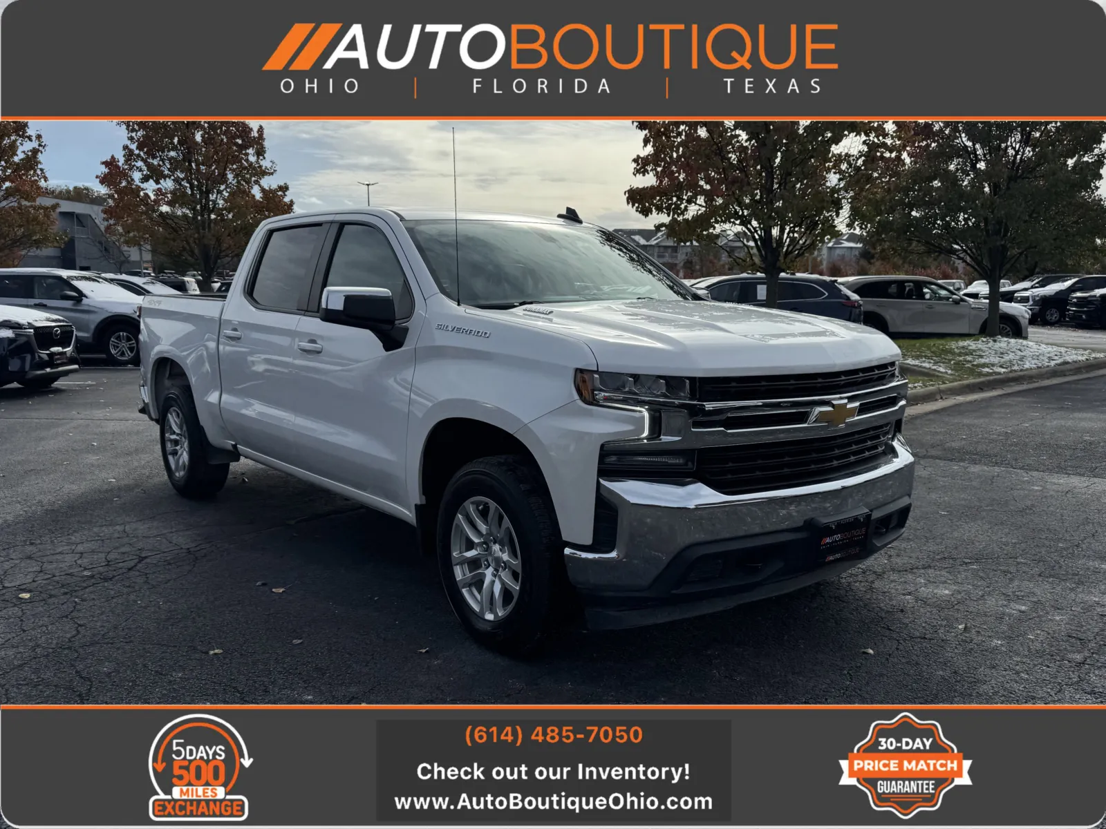 White 2021 Chevrolet Silverado 1500 LT for sale in Columbus, OH