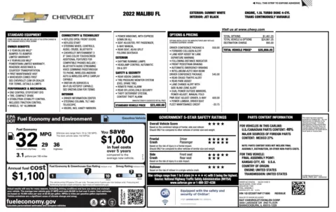 Photos of 2022 Chevrolet Malibu LS for sale in Columbus, OH at Auto Boutique Ohio